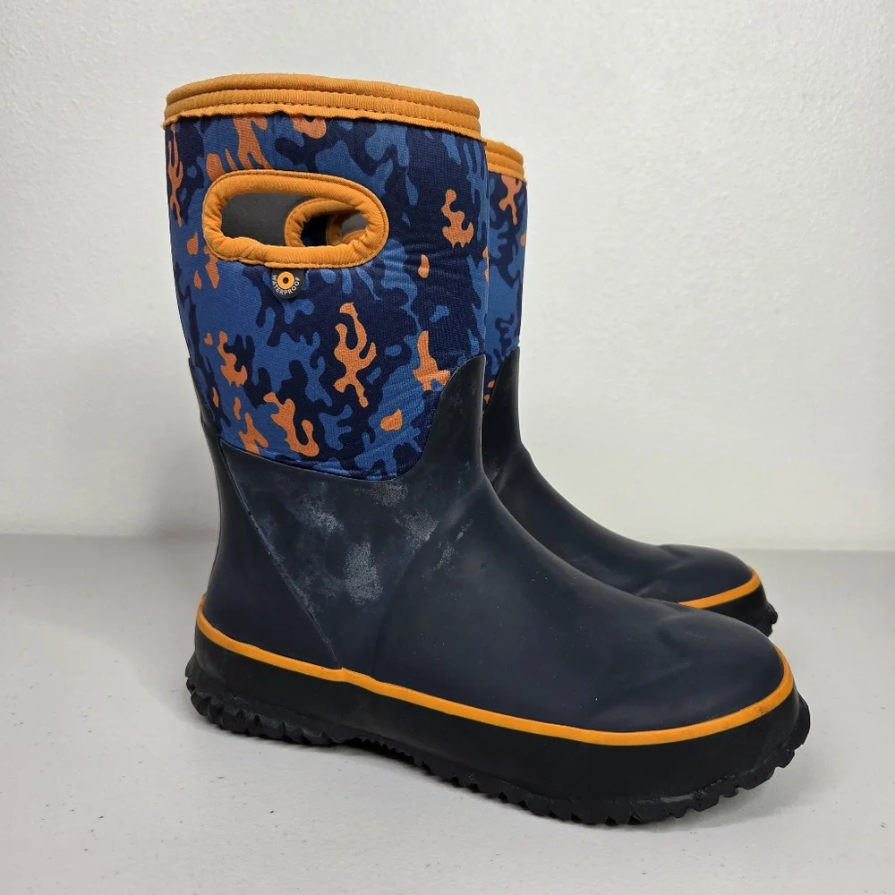 Bogs K GRASP NEO CAMO Camouflage Rain Snow Boots Waterproof